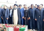 تشییع باشکوه شهید امیرحسین قربانی در تفت